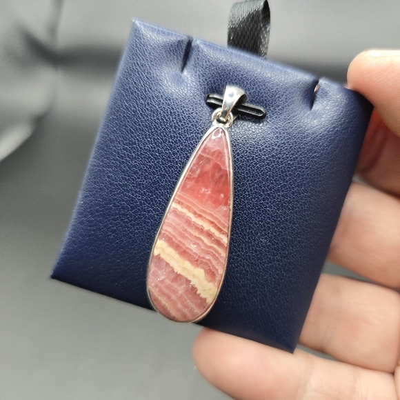 Rhodochrosite pendant